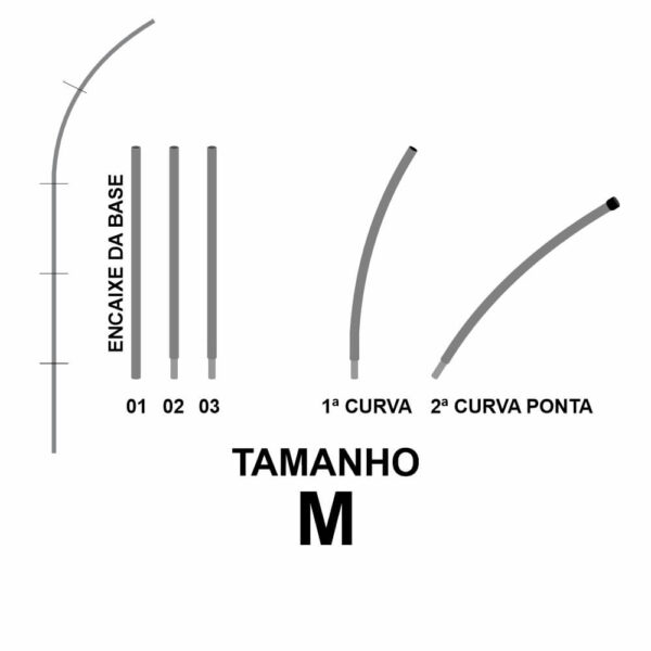 WIND BANNER KIT COMPLETO TECIDO OXFORD ALTURA MONTADO: 2,50 METROS M MODELO FACA - 4X4 - 1unid - Image 4