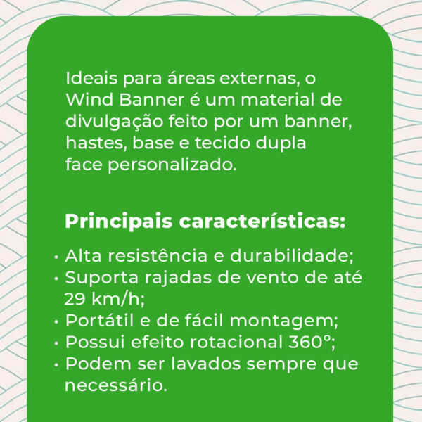 WIND BANNER KIT COMPLETO TECIDO OXFORD ALTURA MONTADO: 2,50 METROS M MODELO FACA - 4X4 - 1unid - Image 5