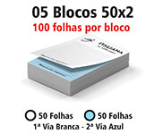 BLOCOS E TALÕES 50 FOLHAS AP 75G 50X2 105X150MM – 1X0 – 500unid – AP2757