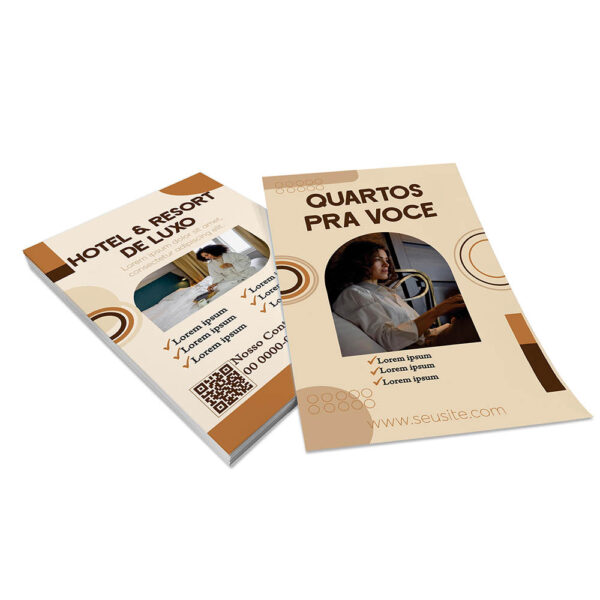 PANFLETOS, FLYERS E FOLHETOS COUCHÊ 90G SEM VERNIZ 140X200MM - 4X4 - 500unid - PATSE35C